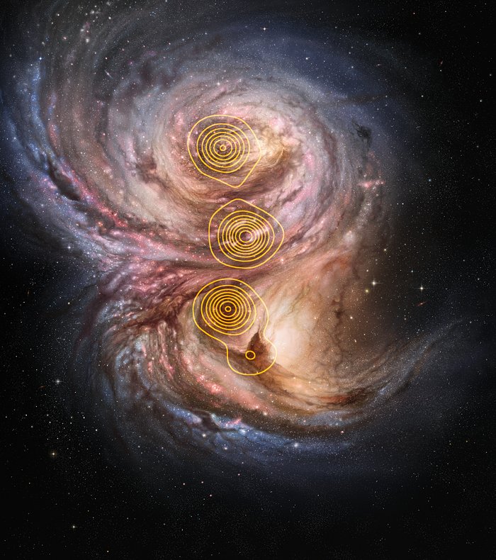 Star factories in the distant Universe (artist’s impression)