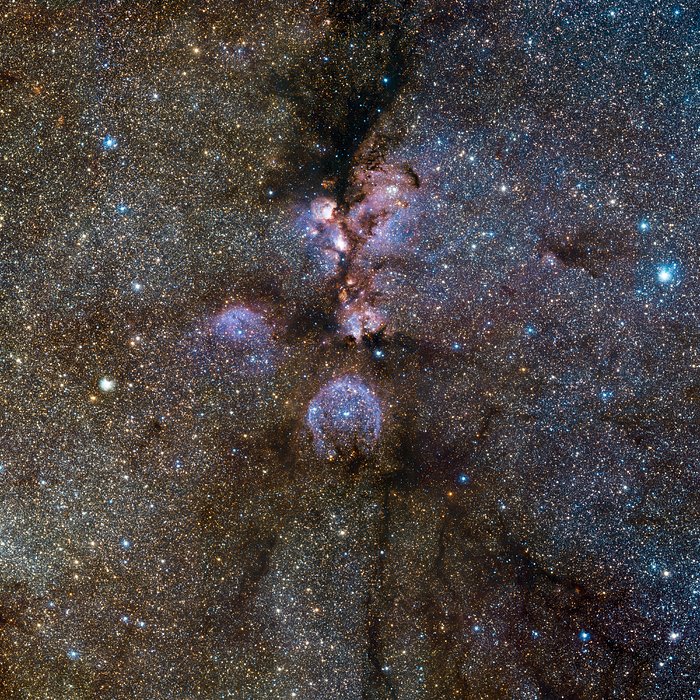 VISTA’s infrared view of the Cat’s Paw Nebula*