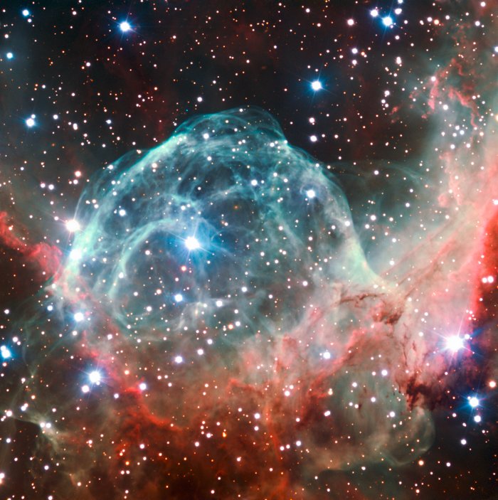 Thor’s Helmet Nebula imaged on the occasion of ESO’s 50th anniversary