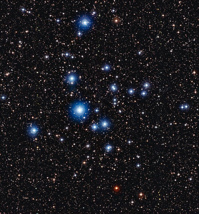 Jeunes étoiles de l'amas ouvert NGC 2547
