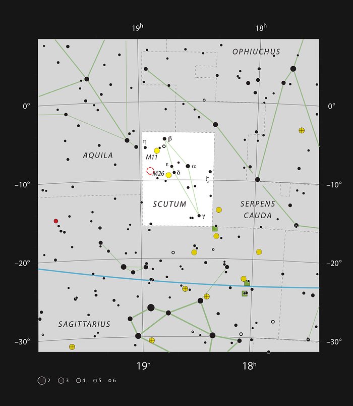 La nébuleuse planétaire IC 1295 dans la constellation de l'Ecu