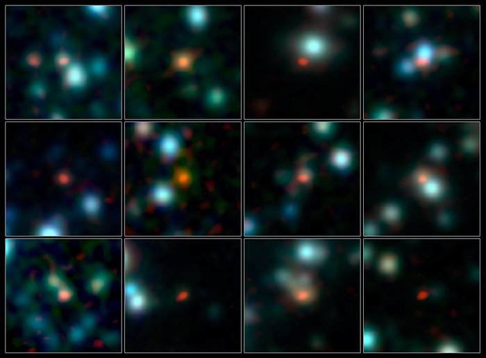 ALMA localiza de forma precisa galáxias primordiais