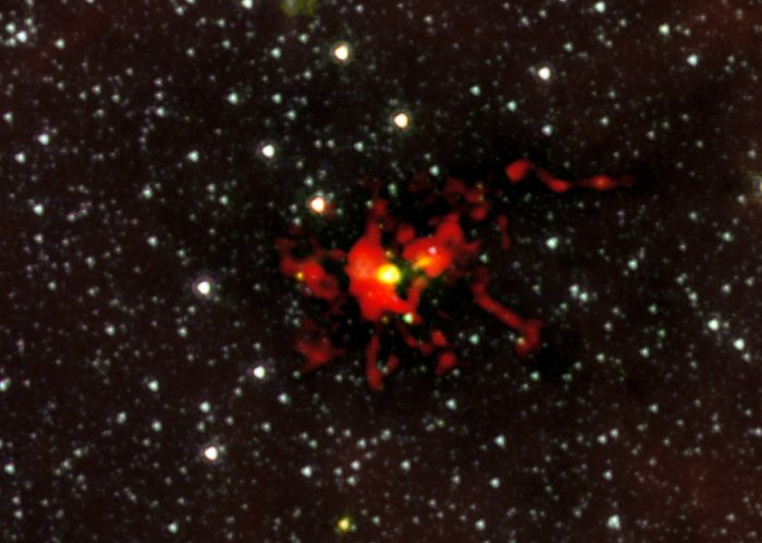ALMA observes the birth of a monster star