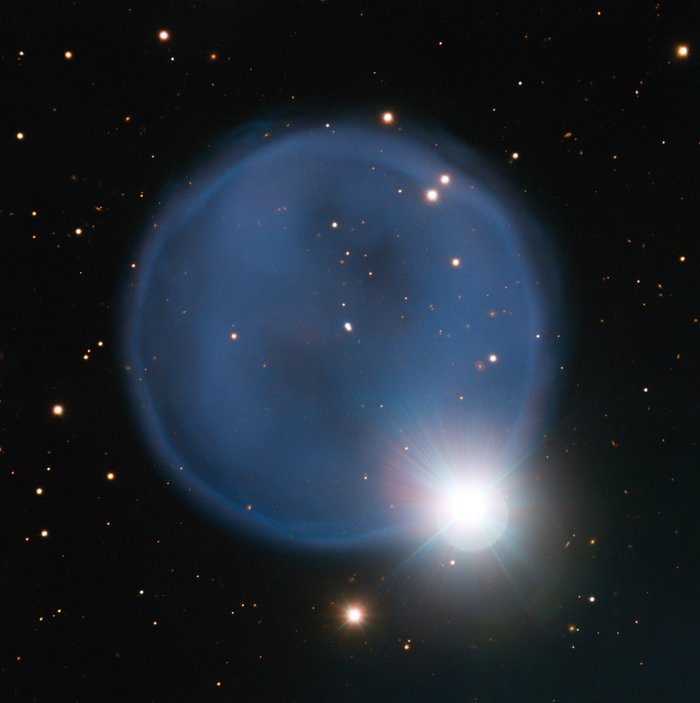 De planetaire nevel Abell 33, vastgelegd met ESO’s Very Large Telescope