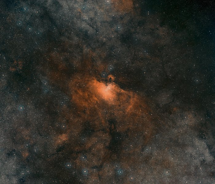 Digitized Sky Survey-Bild des Adlernebels