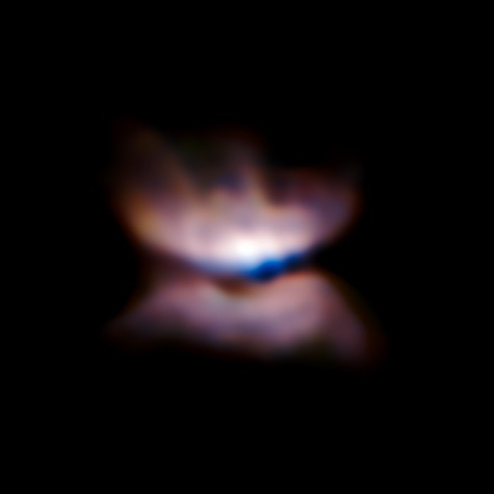 VLT/SPHERE billede af stjernen L2 Puppis og dens omgivelser 