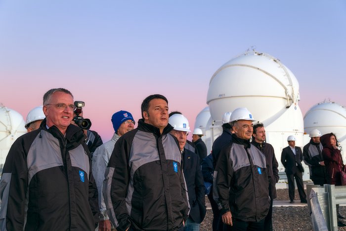 Le Premier Ministre italien visite l'Observatoire de Paranal de l'ESO