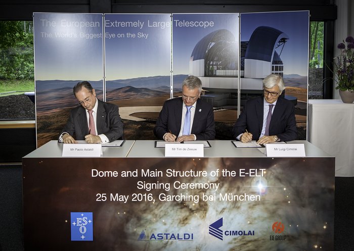 ESO unterzeichnet größten Auftrag in der Geschichte der erdgebundenen Astronomie für E-ELT-Kuppel und Teleskopstruktur