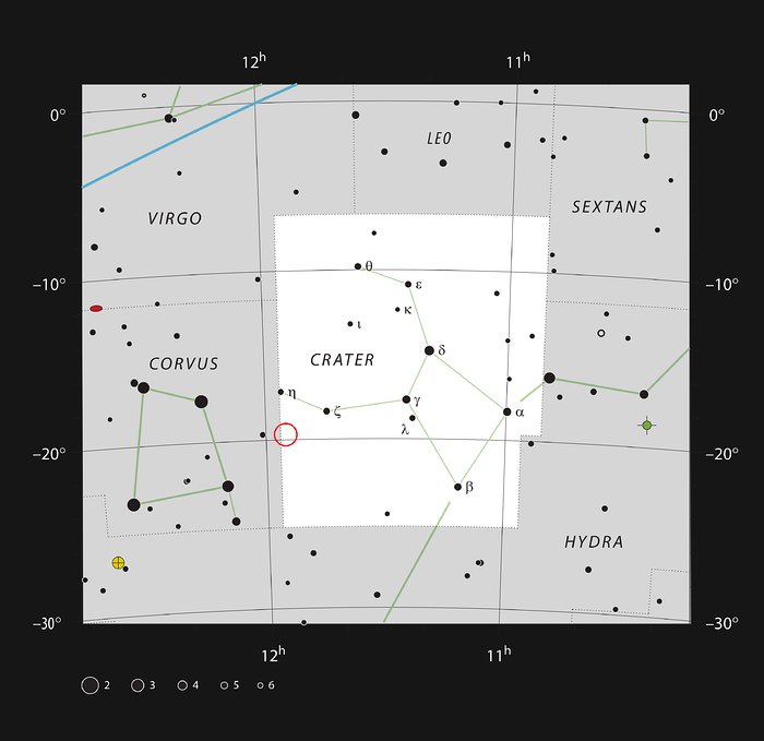 NGC 3981 i stjärnbilden Bägaren