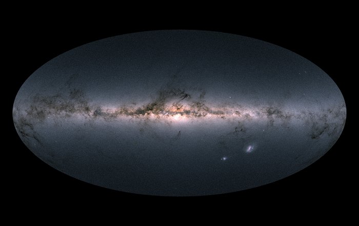 Vistas de Gaia de la Vía Láctea