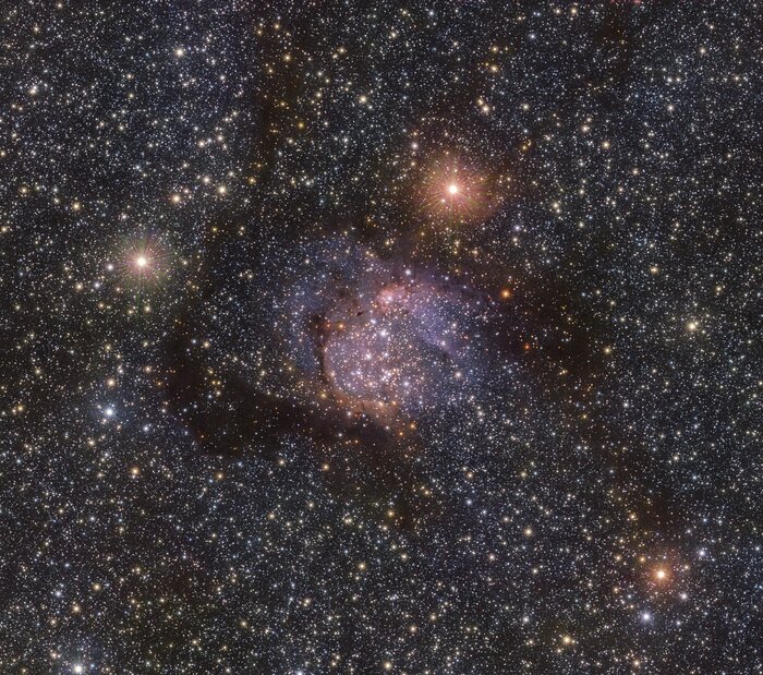 Nebulosan Sh2-54 i infrarött med VISTA