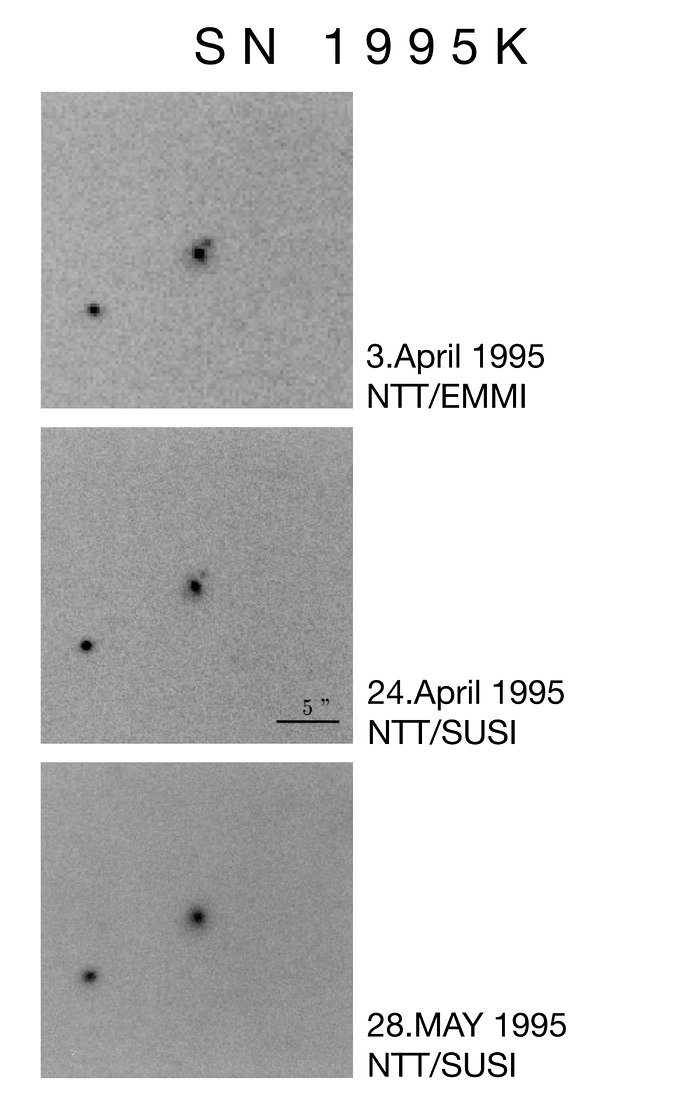 Immagini NTT della supernova 1995K