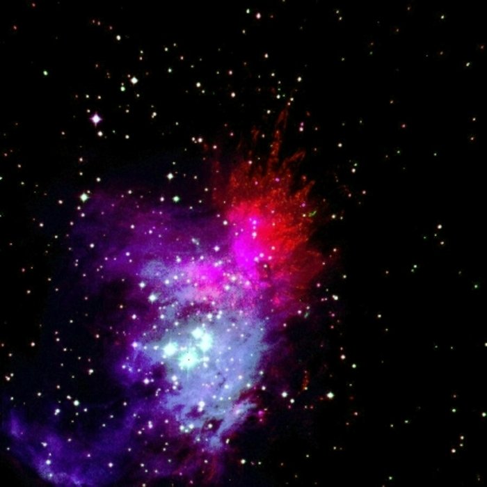 Resa cromatica dell'area della nebulosa di Orione