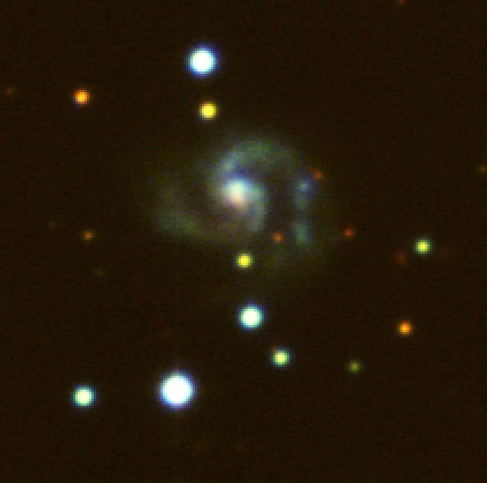 Detail of field near spiral galaxy NGC 4945