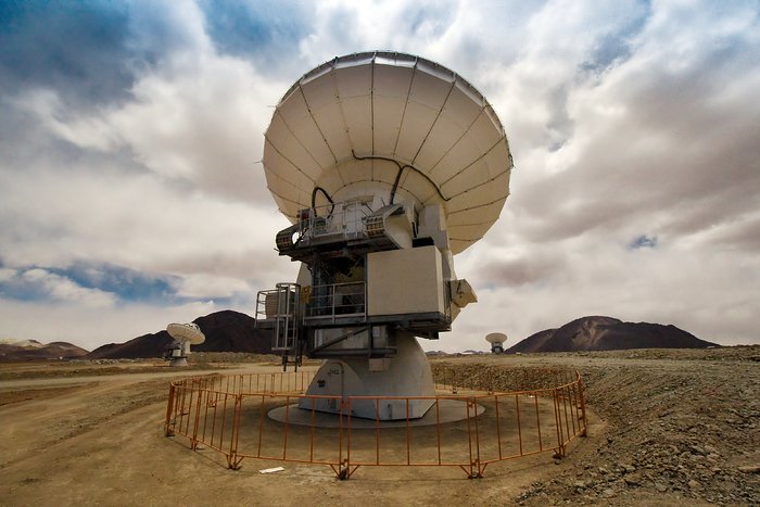 The first three ALMA antennas at the Array Operations Site (AOS) on Chajnantor*