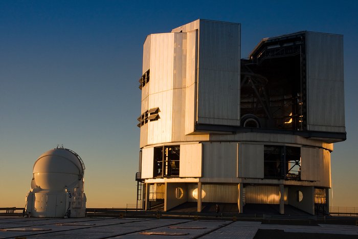 VLT Unit and Auxiliary Telescope at Paranal