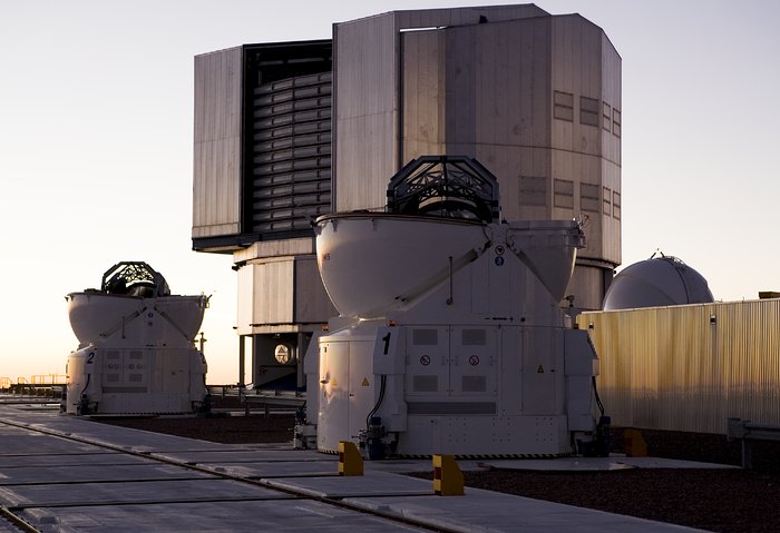 Two Auxiliary Telescopes and one Unit Telescope
