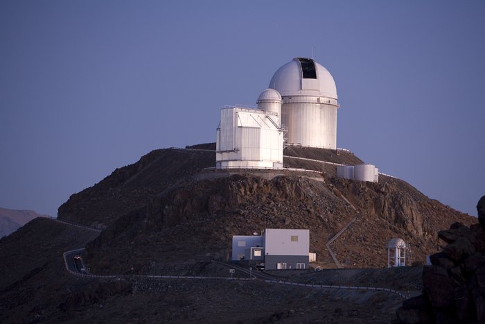 La Silla telescopes in twilight