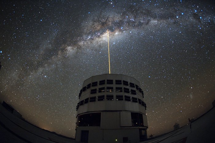 Shooting a laser at the Galactic Centre