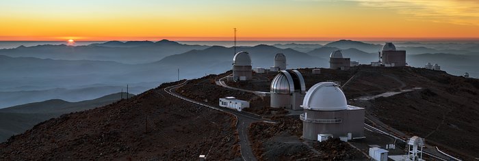 Západ Slunce na observatoři La Silla