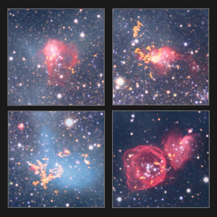 ALMA osserva nubi in NGC 6822