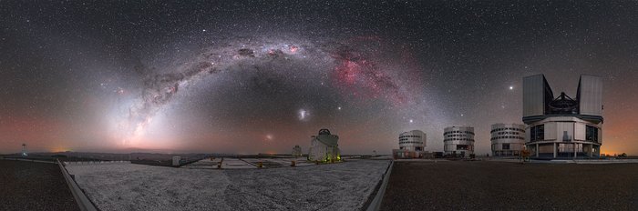 Cosmic fireworks over Paranal