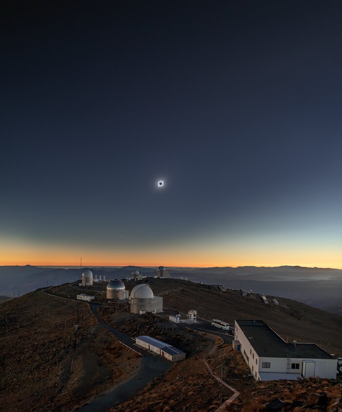 Memory of the Solar Eclipse Above La Silla