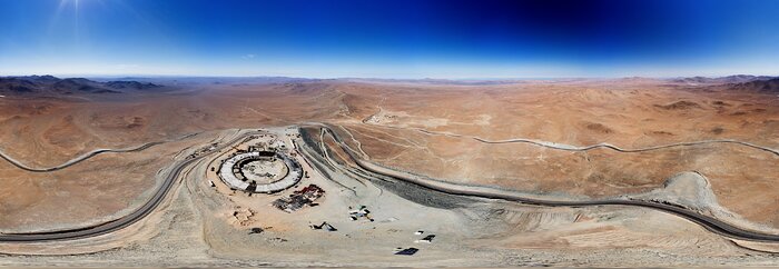 Panorama der Baustelle des Extremely Large Telescope