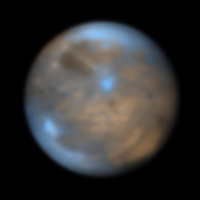 Månen Ganymedes i infrarødt III