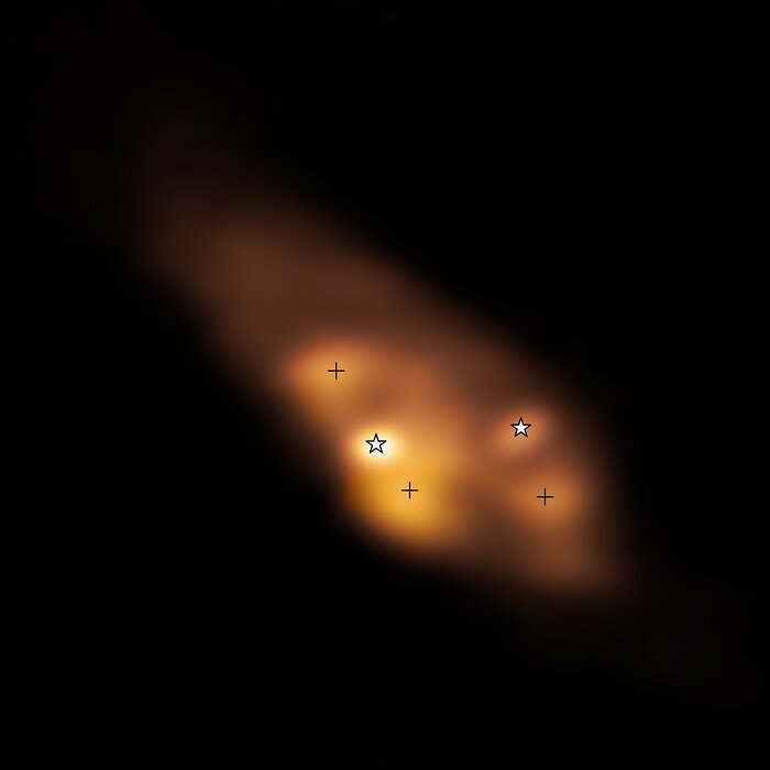 Hotspots found around young binary stars