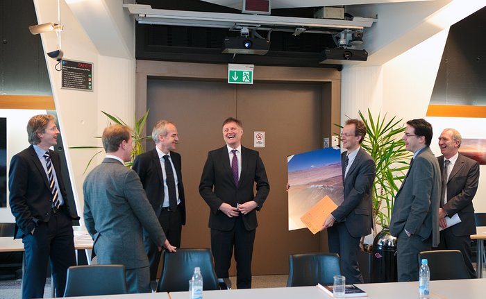 A meeting at ESO's Headquarters in Garching