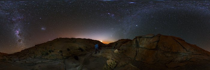 Panorama view of the Atacama desert