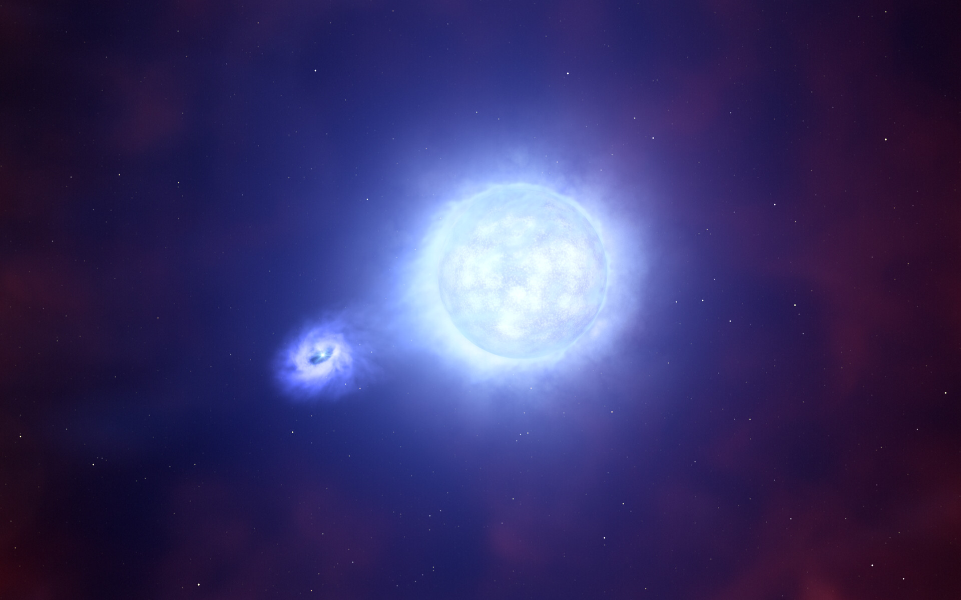 A compact object and its companion star | ESO
