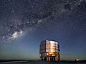 Milky Way emerges as Sun sets over Paranal