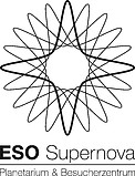 ESO Supernova logo black (in German)