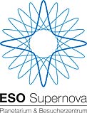 ESO Supernova logo blue (in German)
