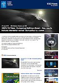 ESO — ESO:n VLT-teleskooppi näki 'Oumuamuan saavan lisävauhtia — Science Release eso1820fi