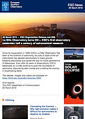 ESO — La Silla Observatory turns 50! — Organisation Release eso1906