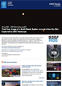 ESO — Un télescope de l’ESO capture la toute première image d’un système multi-planétaire autour d’une étoile de type Soleil — Photo Release eso2011fr-ch