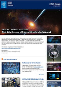 ESO — Descubierto el cuásar más distante con potente emisión de chorros de radio — Science Release eso2103es