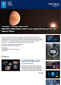 ESO — Nowe obserwacje ESO pokazują, że jedna ze skalistych egzoplanet ma połowę masy Wenus — Science Release eso2112pl
