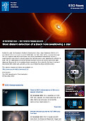 ESO — Fernster Nachweis eines schwarzen Lochs, das einen Stern verschluckt — Science Release eso2216de-ch