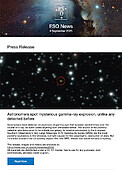 ESO — Astronomer upptäcker en märklig gammablixt olik alla andra — Press Release eso2514sv