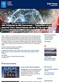 ESO Organisation Release eso1238es - ESO celebra su 50 aniversario  — Se retransmite en directo cómo la ganadora del concurso observa la Nebulosa del Casco de Thor con el telescopio VLT