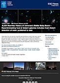 ESO Science Release eso1313sv - ALMA skriver om historien om universums stjärnbabyboom — Vatten rekordlångt ut i universum ett av fynden bland avlägsna galaxer