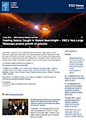 ESO Science Release eso1330fr - Une galaxie surprise en plein festin grâce à un projecteur lointain — Le VLT de l'ESO observe la croissance des galaxies