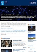 ESO — Kvasaarien aavemainen linjautuminen miljardien valovuosien matkalla — Science Release eso1438fi