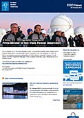 ESO — Primer ministro de Italia visita el Observatorio Paranal — Organisation Release eso1541es