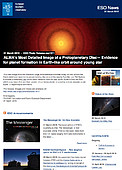 ESO — ALMA:s mest detaljerade bild av en protoplanetär skiva — Photo Release eso1611sv
