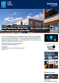 ESO — Bauübergabe der ALMA-Residencia — Organisation Release eso1713de-ch